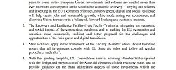 Recovery and resilience facility – State aid, Guiding template: District heating/cooling generation and distribution infrastructure